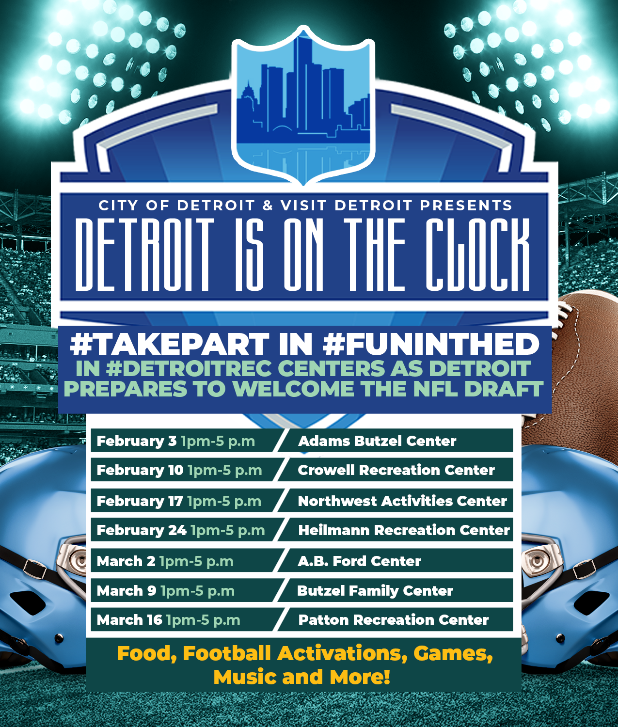 Recreation Events Permits City Of Detroit Gsd On The Clock Tour (1) 